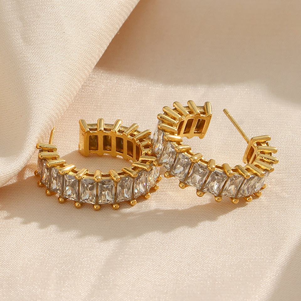 Radiant Architectural Gold C-Hoops