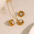 round 18k Gold Plated Waterproof Cushion Set