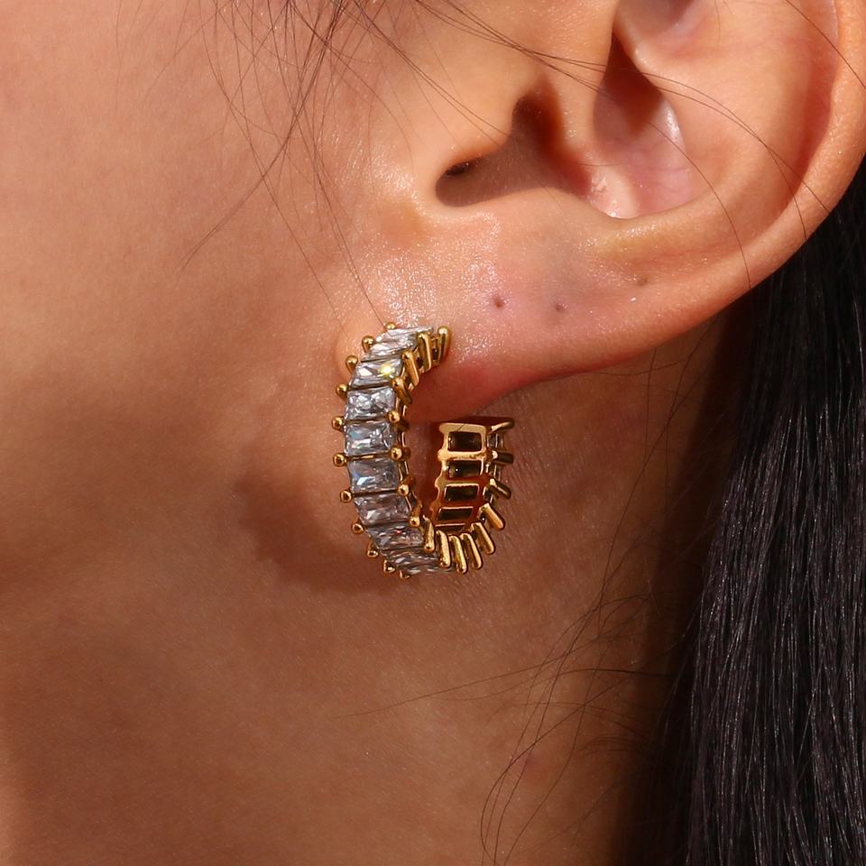 Radiant Architectural Gold C-Hoops