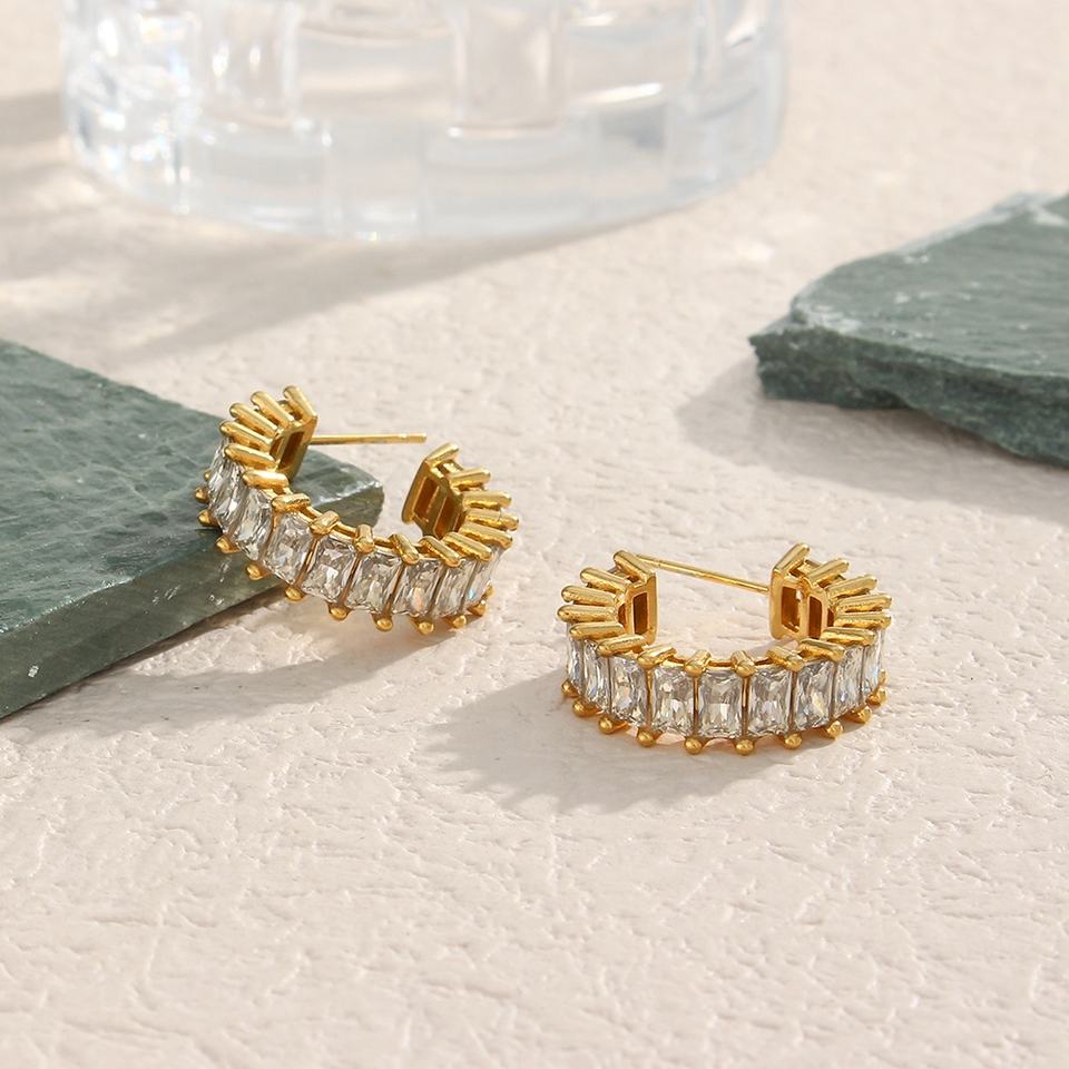 Radiant Architectural Gold C-Hoops