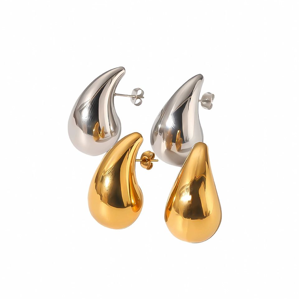 Liquid Metal Sculptural Stud Earrings