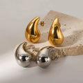 Liquid Metal Sculptural Stud Earrings